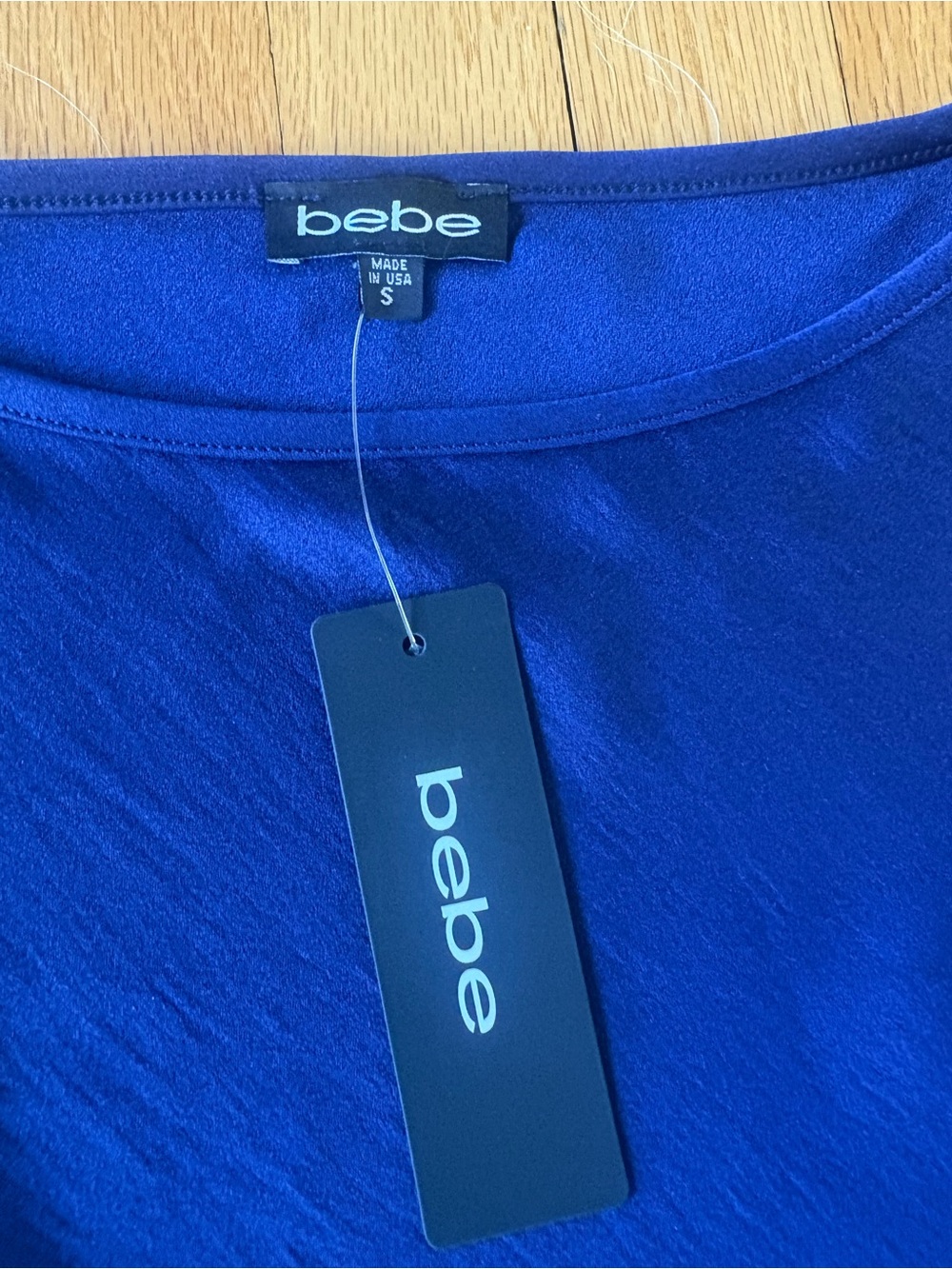 Bebe navy blue sleeveless dress